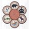 Earth Rugs TNB-43 Wildlife Trivets in a Basket 10" x 10"